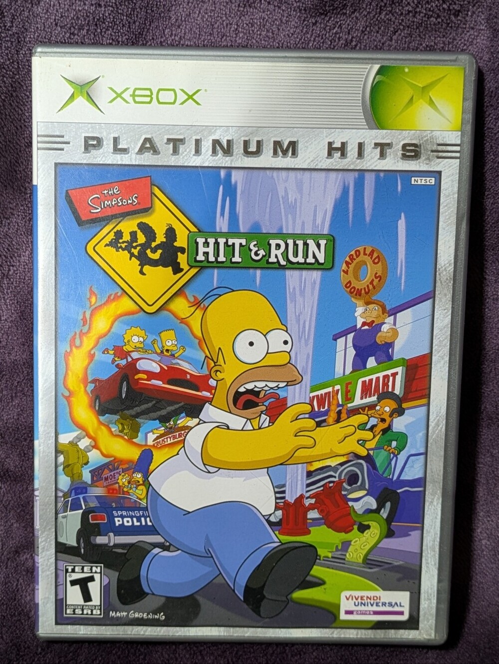 Epic OG XBOX The SIMPSONS HIT & RUN 🔥CIB | Platinum Hits | GC